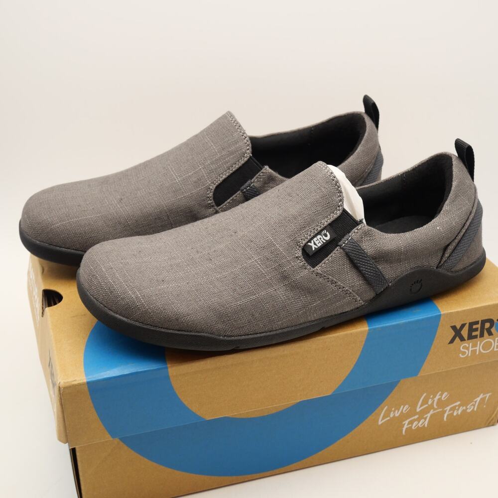 NEW Xero Shoes Aptos Hemp Canvas Barefoot Slip-On Shoes Men's 9.5